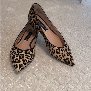 Steve Madden Calf Hair Leopard Flats